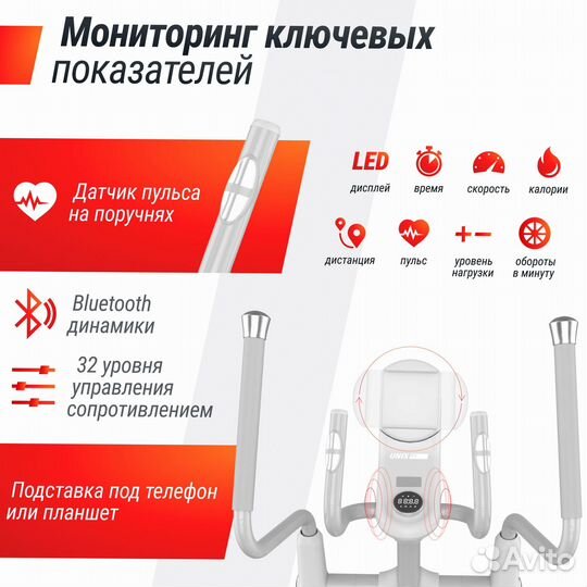 Эллиптический тренажер unix Fit MV-850 (Auto Incline) Mirror (Новый)