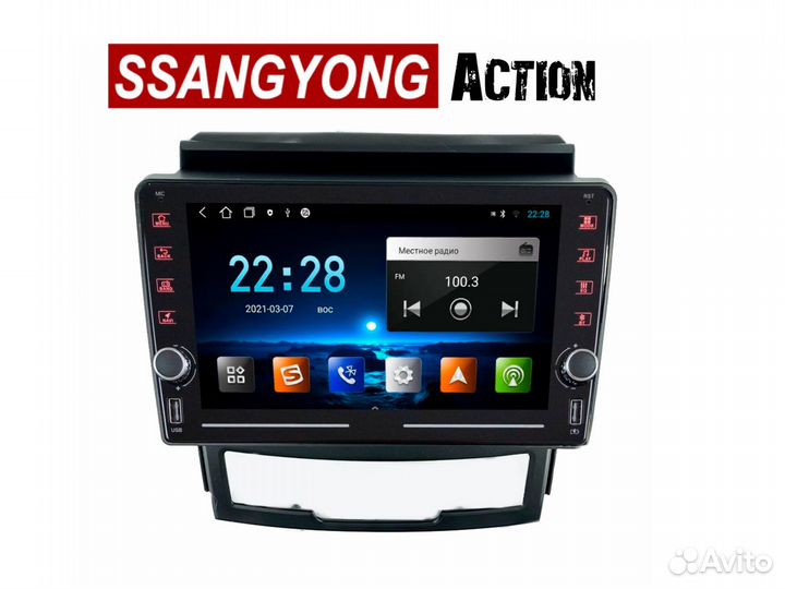 Topway ts18 SsangYong Action дорест LTE CarPlay 2
