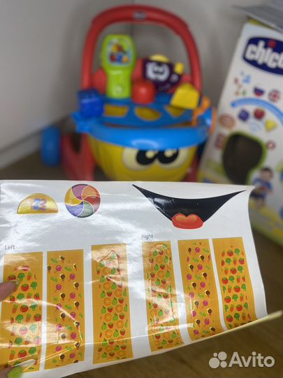 Каталка chicco говорящая тележка