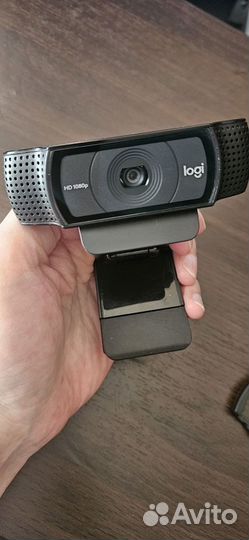 Веб-камера Logitech HD Pro Webcam C920S, чёрный