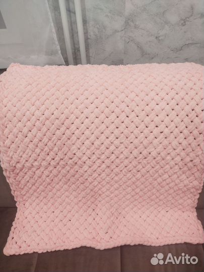 Плед детский вязаный ручная работа