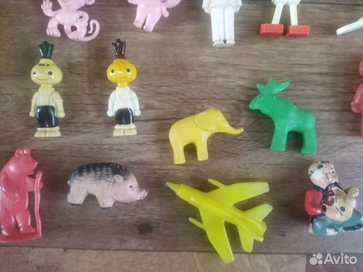 Игрушки СССР колкий пластик литая резина
