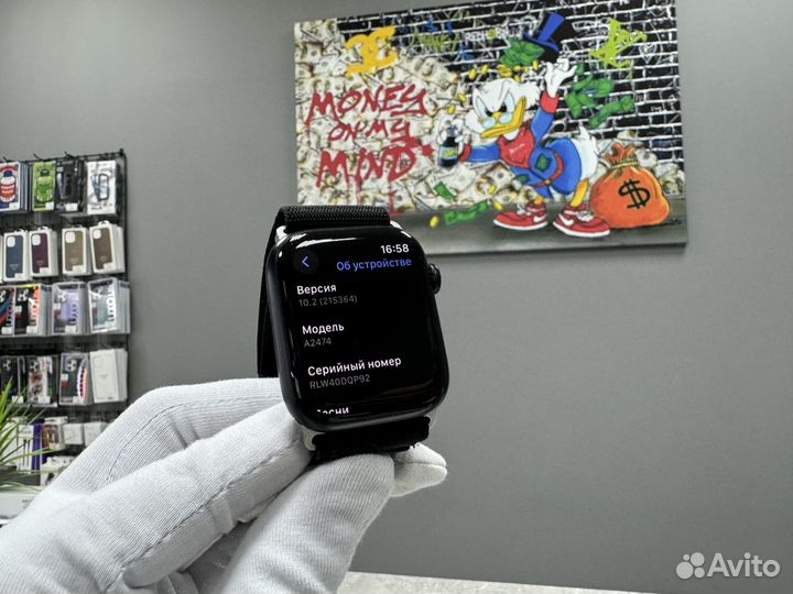 Часы Apple Watch 7 45mm (акб 100) Оригинал