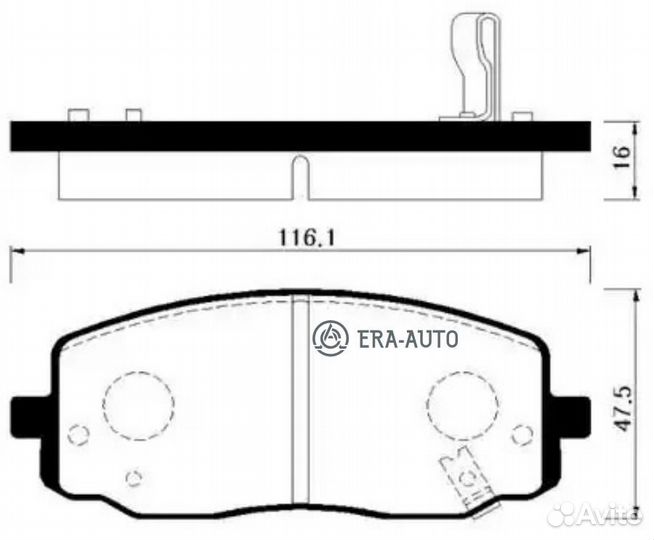 HSB HP1025 Колодки торм