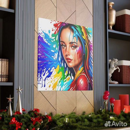 Изысканная картина маслом портрет девушки