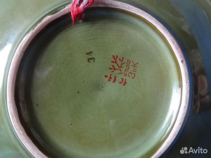 Тарелка винтаж СССР зик Конаково настенная