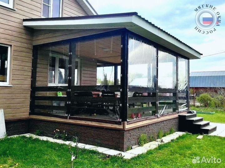 Мягкие пвх окна на беседку