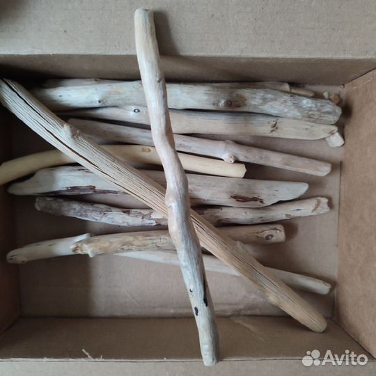 Набор палок дрифтвуд для декора 10 шт