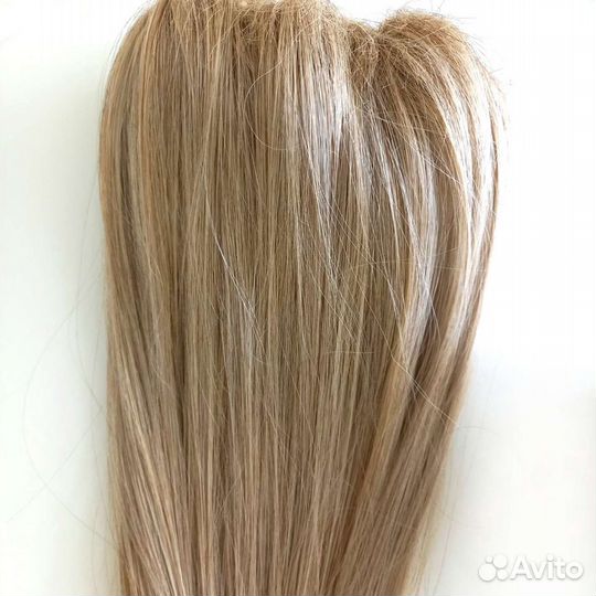 Хвост шиньон на заколке краб