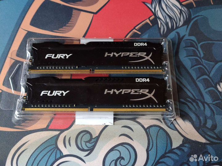 Оперативная память ddr4 kingston 2 по 4