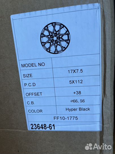 Колеса r17 ff10 hb