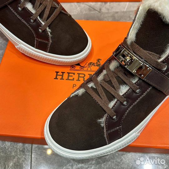 Кеды мужские зимние Hermes