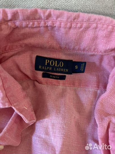 Рубашка polo ralph lauren лен