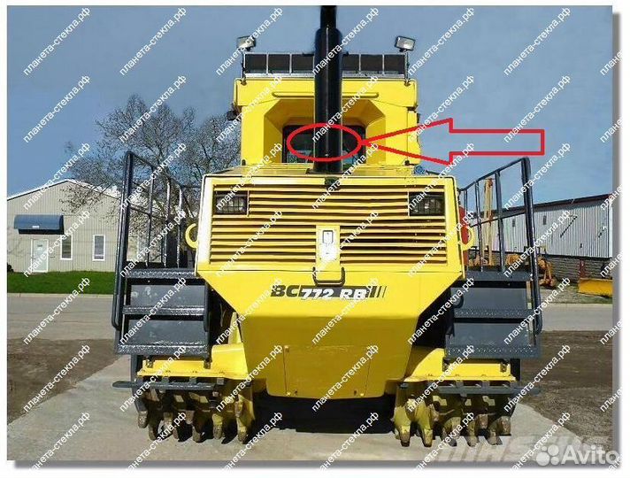 Стекло для мусорного уплотнителя Bomag DC 722 RB