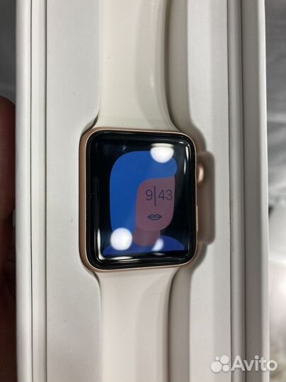 Часы apple watch 3 42mm розовые