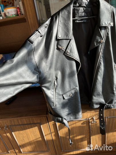 Куртка кожаная женская 56-58