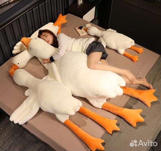 Мягка игрушка гусь обнимусь разные размеры