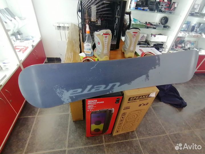 Сноуборд с ботинками бу