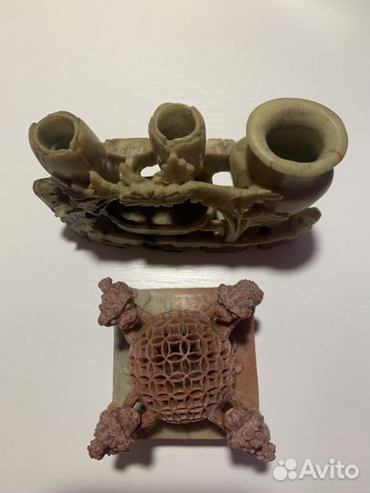 Старинные китайские фигурки. Мыльный камень