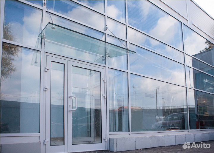 Алюминиевые фасады входные мон-ж 1-2 дн