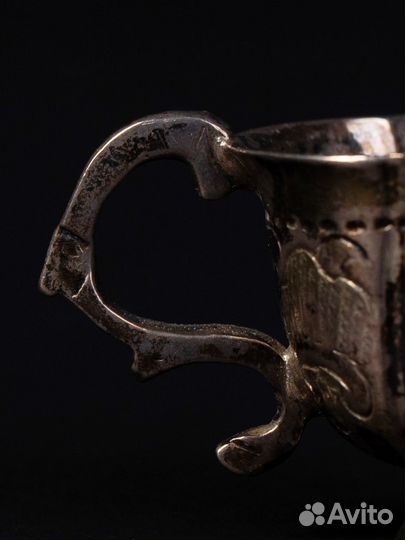 Русская серебряная чарка-стопка для водки 18 век