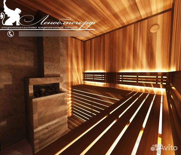 Печи камины из кирпича