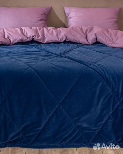 Покрывало богема синий новое плед на кровать