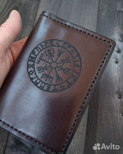 Обложка на паспорт натуральная кожа ручная работа
