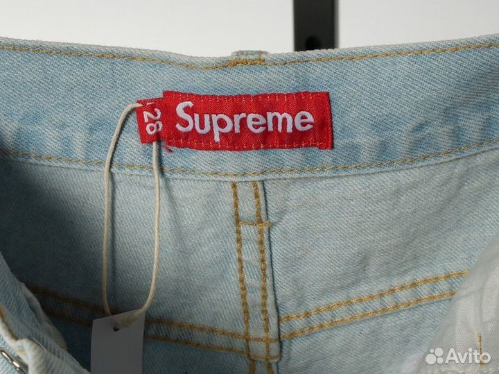 Джинсовые шорты supreme