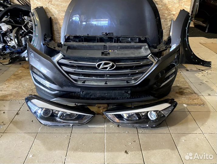 Hyundai Tucson 3 перед целиком (ноускат)