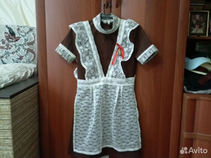 Школьная форма платье и фартук