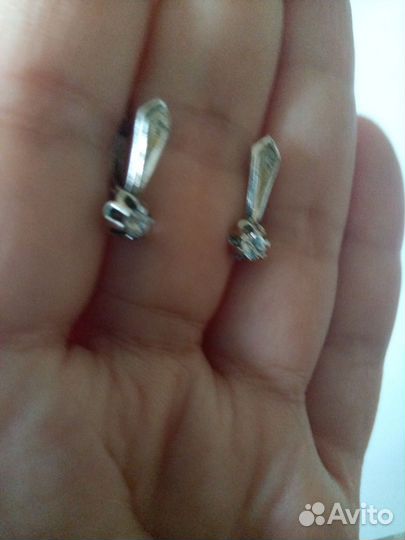 Серьги серебро