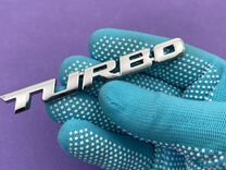 Металлический шильдик Turbo 95 мм эмблема Турбо