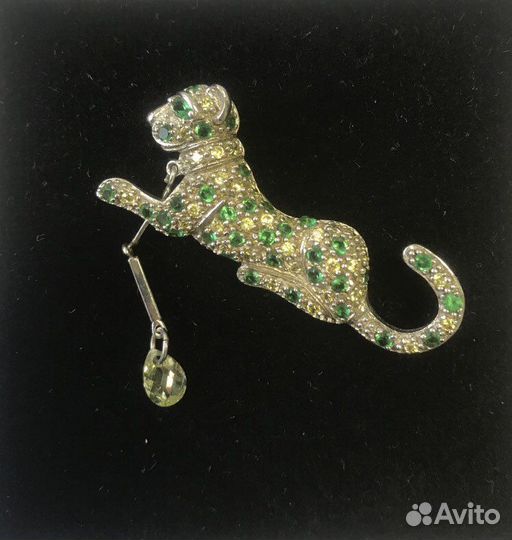 Серебряная брошь 925 пробы