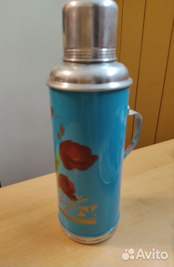 Термос со стеклянной колбой 1,2 л