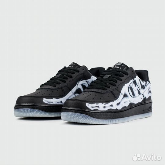 Кроссовки Nike Air Force 1 Low Skeleton Black (арт. 25109)