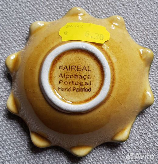 Тарелочка керамика Алькобаса Португалия, новая