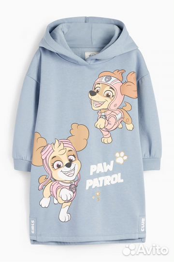 Платье толстовка С&А для девочек, новые, 116 и 122