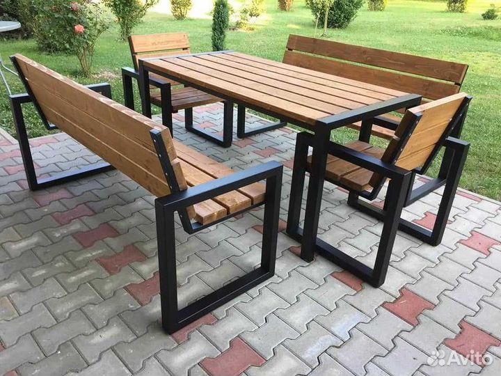 Садовая мебель в стиле Лофт