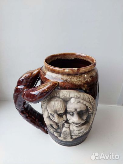 Пивная кружка керамика, Кружка пивная 0.5л СССР