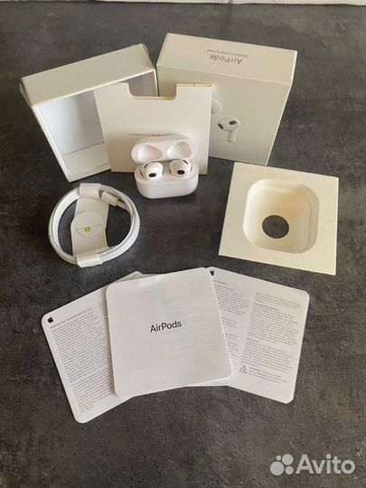 Беспроводные наушники apple airpods 3
