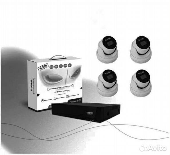 Регистратор для видеонаблюдения + монитор