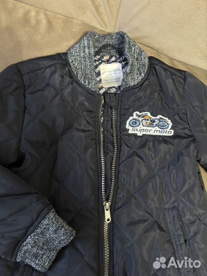 Стеганная детская куртка бомбер демисезонная 104