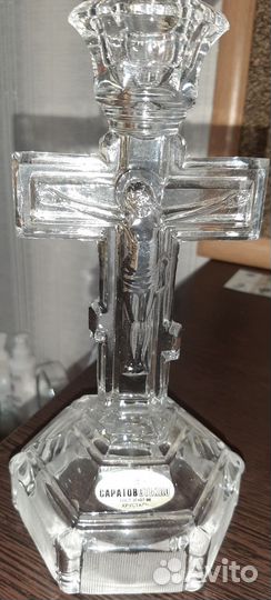 Подсвечник хрустальный СССР