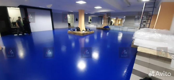 Борцовский ковер 12х12 одноцветный