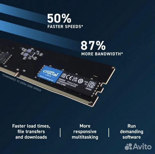 Озу Crucial DDR5 PC5 5600Mhz sodimm/32 Гб