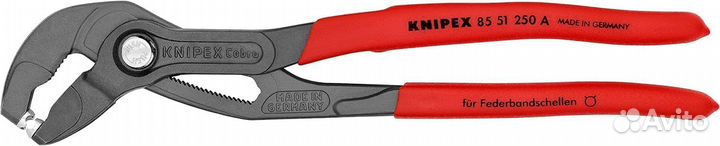 Щипцы для пружинных хомутов knipex 8551250AF