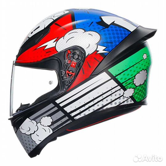 AGV K1 S E2206 Full Face Helmet Bang Matt Italy