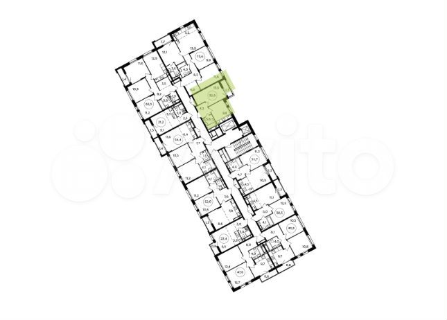 1-к. квартира, 32,6 м², 15/17 эт.