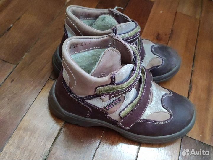Ботинки демисезонные для девочки 30 размер